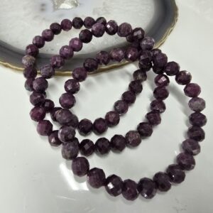 Pulsera Rubí facetado