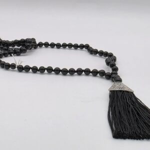 Mala Tibetano 108 cuencas Obsidiana
