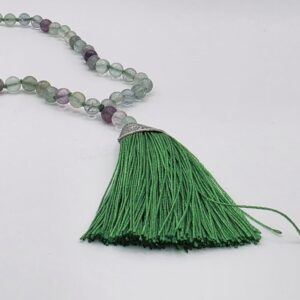 Mala tibetano 108 natural fluorita