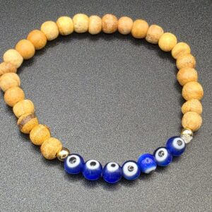 Pulsera Palo Santo y Ojo Turco