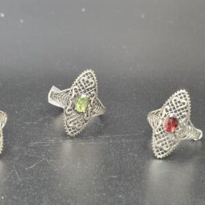 Anillo Plata Piedra Natural