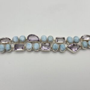 Pulsera Amatista y Larimar
