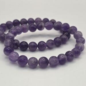 Pulsera Amatista Elástica 8mm