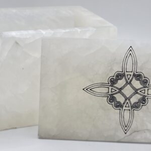 Cofre de Selenita Nudo de Bruja Grande