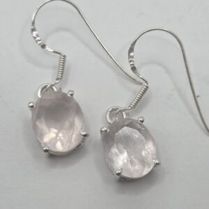 Pendientes Cuarzo Rosa
