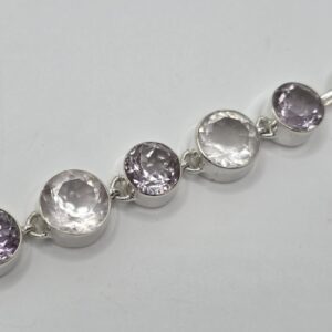 Pulsera Amatista y Cuarzo