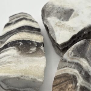 Piedra Jaspe Cebra en Bruto Blanco y Negro