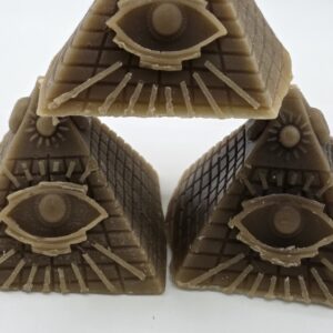 Vela Pirámide Cera Panal de Abeja