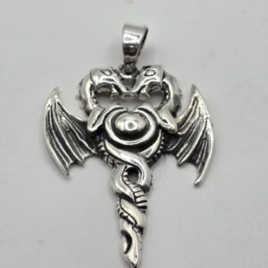 Colgante Doble Dragón Protección Brujas