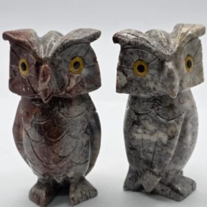 Búho de Piedra Natural Jasper