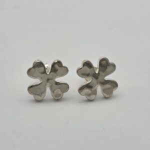 Pendientes Trébol en Plata
