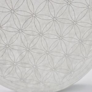 Placa de selenita flor de la vida