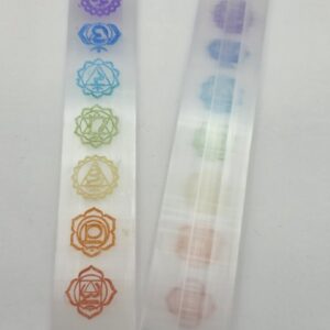 Tablero de Selenita 7 Chakras
