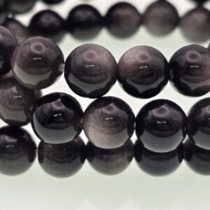 Pulsera Obsidiana Plateada México