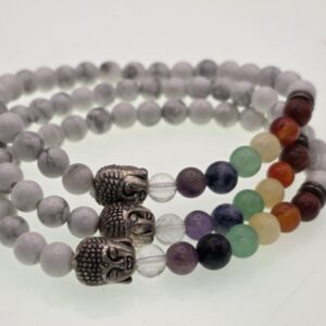 Pulsera Howlite con 7 chakras