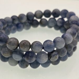 Pulsera elástica de cianita azul