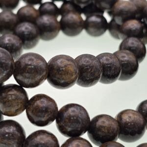 Pulsera elástica de bronzita natural
