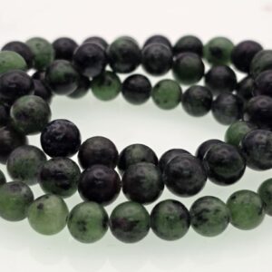 Pulsera elástica zoocita con rubí