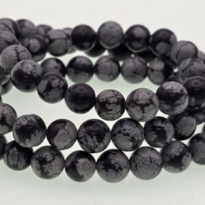 Pulsera elástica Obsidiana Nevada