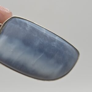 Colgante de Ópalo Azul en Plata