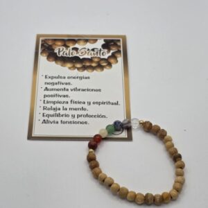 Pulsera Palo Santo 7 Chakras