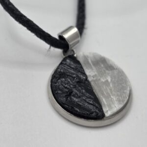 Colgante de Turmalina con Selenita