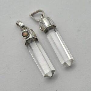 Colgante Cuarzo Maestro Plata Labradorita