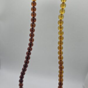 Collar Ámbar Báltico Arcoíris 6 mm 60 cm