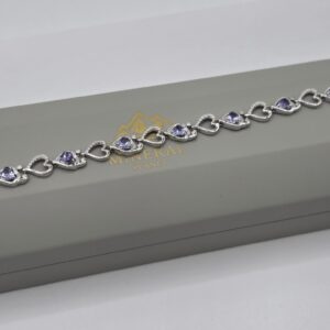 Pulsera Tanzanita Corazón
