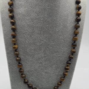 Gargantilla Ojo de Tigre 8mm 50cm